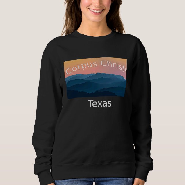 Camiseta Corpus Christi Texas Mountain sunset hometown (Frente)