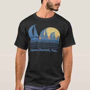 Camiseta Corpus Christi TX Sailboat Vintage 80