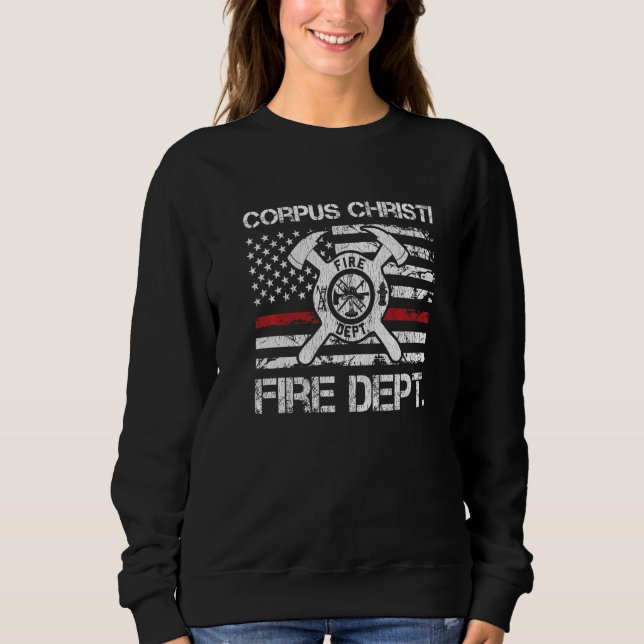 Camiseta Corpus Christie Texas Fire Department Thin Red Lin (Frente)