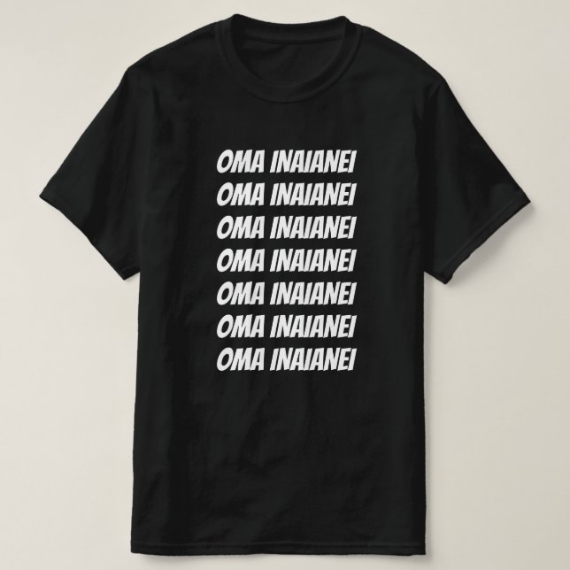 Camiseta corra agora em Maori - oma inaianei (Frente do Design)