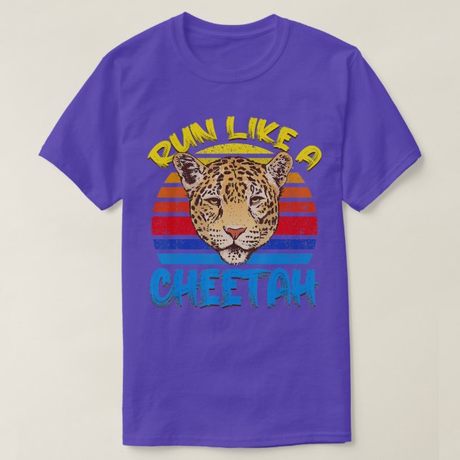 Camiseta Corra Como Cheetahs Gata Chita (Frente do Design)