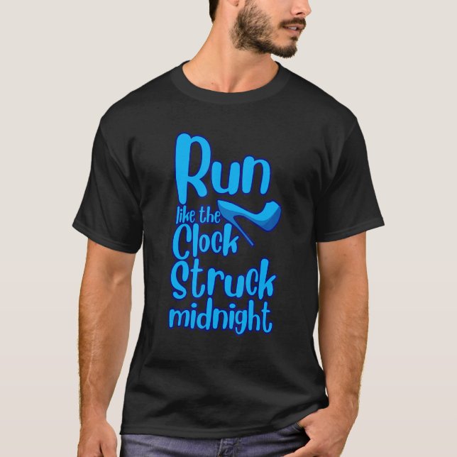 Camiseta Corra Como Se O Relógio Fosse À Meia-Noite (Frente)