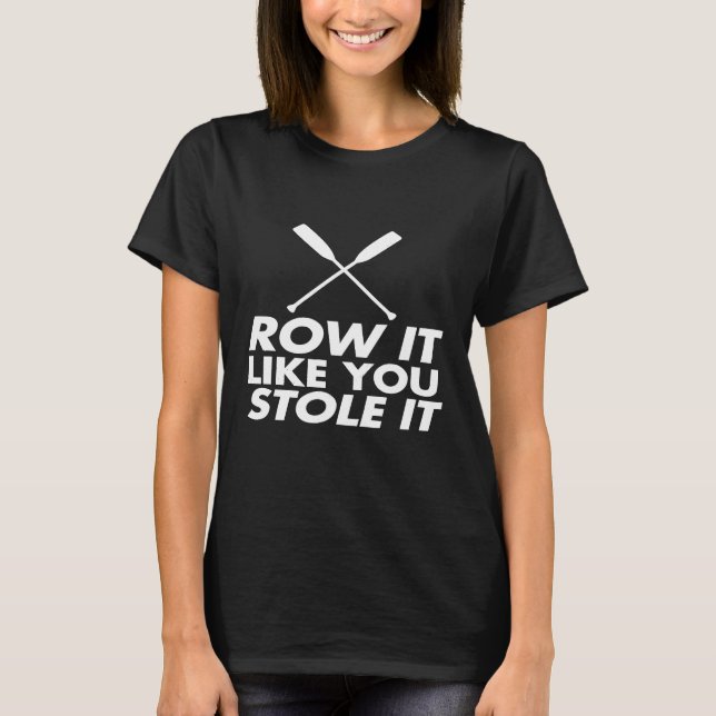 Camiseta Corra Como Se Você Roubasse A Design Da Tripulação (Frente)