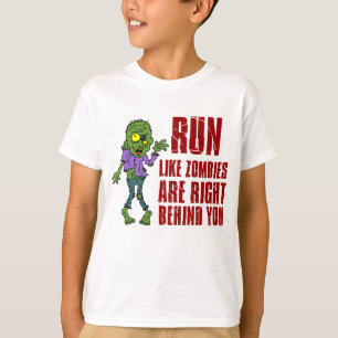 Camiseta Corra Como Zombies Atrás De Você