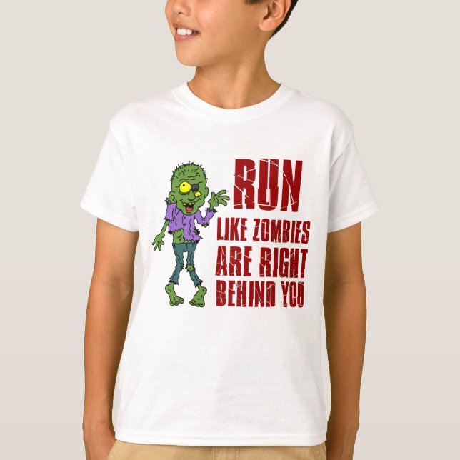 Camiseta Corra Como Zombies Atrás De Você (Frente)