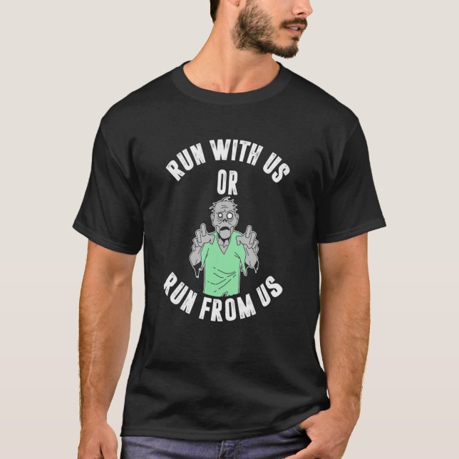 Camiseta Corra conosco ou corra de nós (Frente)