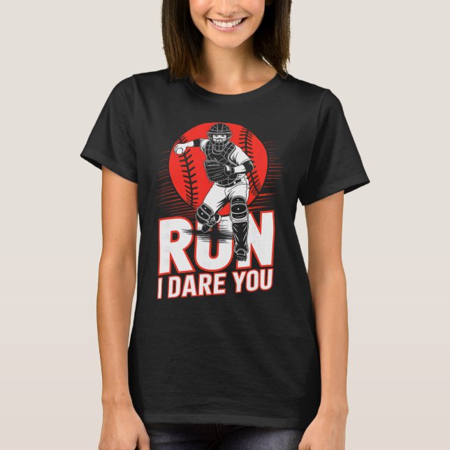 Camiseta Corra Eu Desafio Você Vender Receptor Engraçado Ve (Frente)