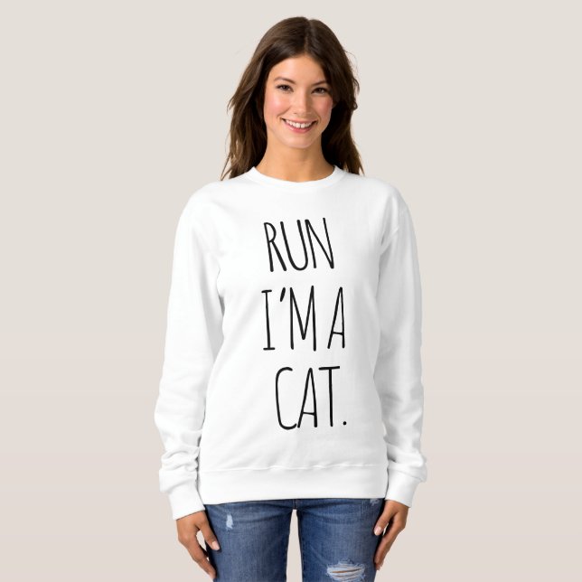 CAMISETA CORRA EU SOU UM GATO (Frente Completa)