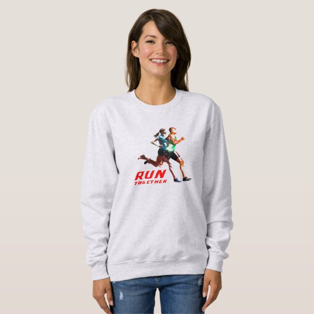 Camiseta Corra Juntos | Blusão Feminino (Frente Completa)