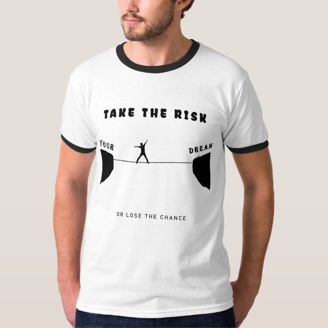 Camiseta corra o risco ou perca a chance (Frente)