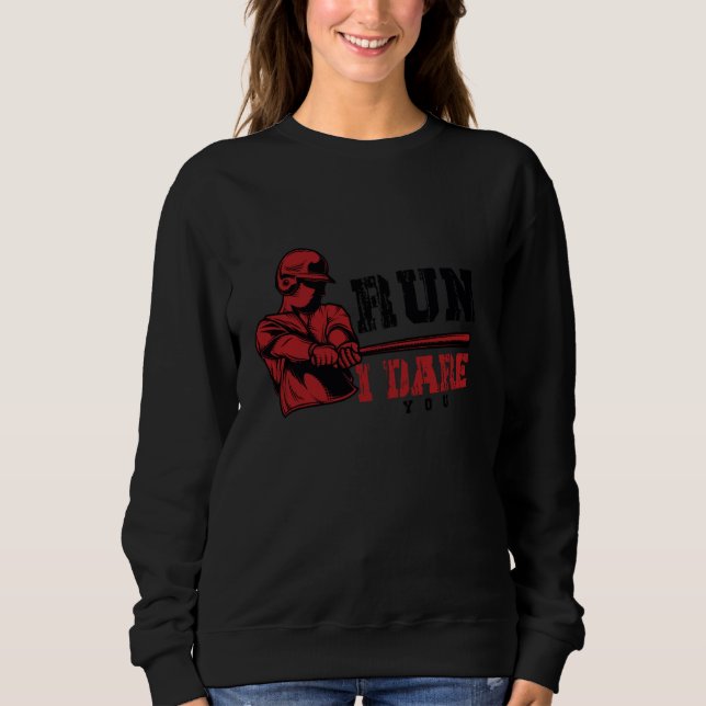 Camiseta Corra, Ouso-Te Engraçada A Pegar Baseball Pla (Frente)