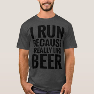 Camiseta Corre Porque Gosto De Cerveja