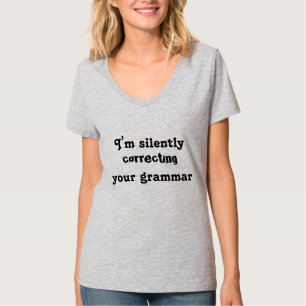 Camiseta Correção da gramática