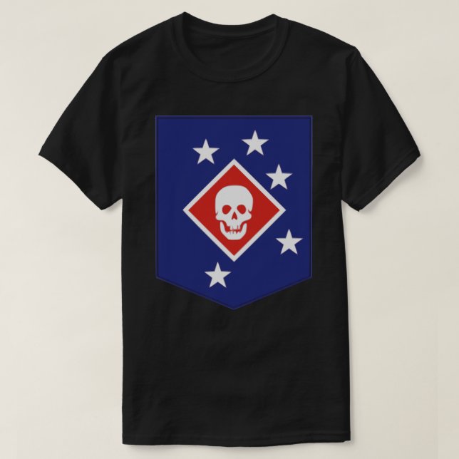 Camiseta Correção para Raiders Marinhos - Autocolante WWII (Frente do Design)