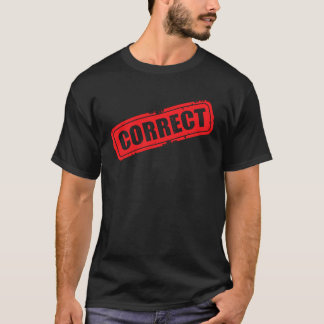 Camiseta Correct - Red Vintage Distressed Rubber Stamp