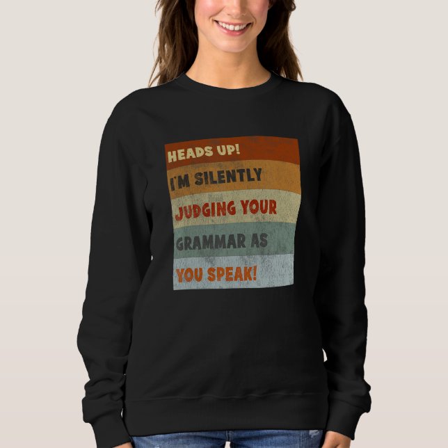 Camiseta Correcting Grammar  English Teacher Quote Retro (Frente)
