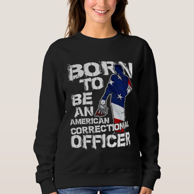 Camiseta Correctional Officer Distressed American USA Flag (Frente)