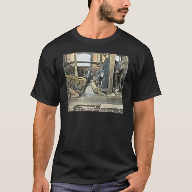 Camiseta Corrediça de lanterna mágica 2 dos trabalhadores (Frente)