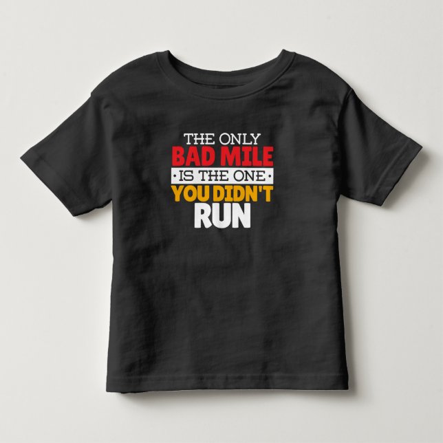 Camiseta Corredor - Citação engraçada de milha ruim de corr (Frente)