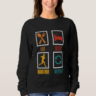 Camiseta Corredor COMER DORMIR MARATONA REPETIR Correr Dive
