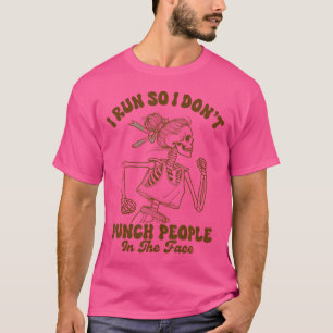 Camiseta Corredor Correndo Eu Corro Para Não Dar Socos Esqu