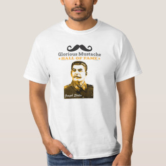 Camiseta Corredor da fama glorioso do bigode - Josef Stalin