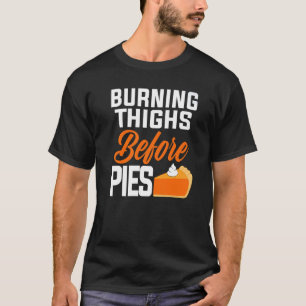 Camiseta Corredor de Ação de Graças Queimando As Coxas Ante