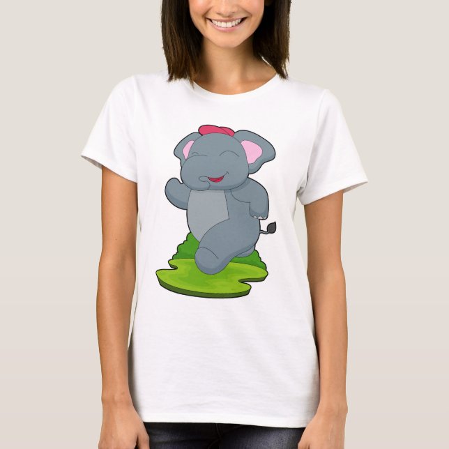 Camiseta Corredor de Elefante Esportes Correndo (Frente)