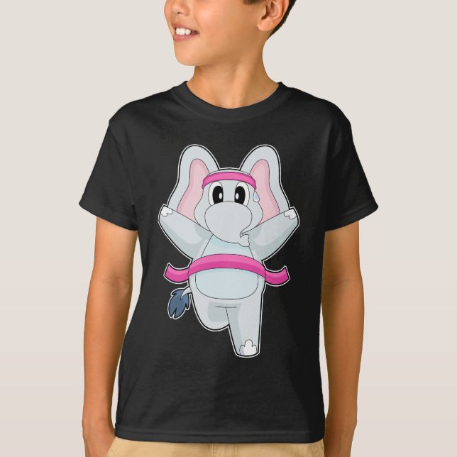 Camiseta Corredor de Elefante Esportes de Corrida (Frente)