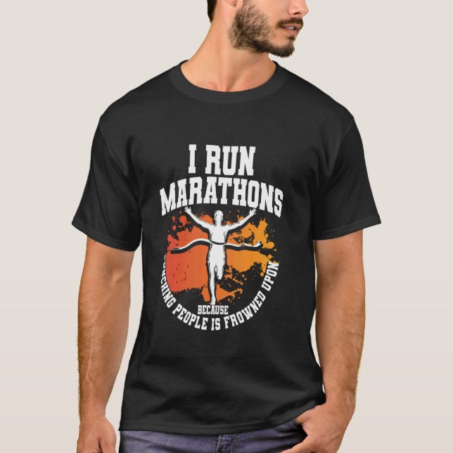 Camiseta Corredor de Maratona & Corredor, Corrida Motivacio (Frente)