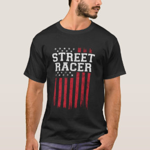 Camiseta Corredor de Rua Bandeira Americana EUA Patriota Pa