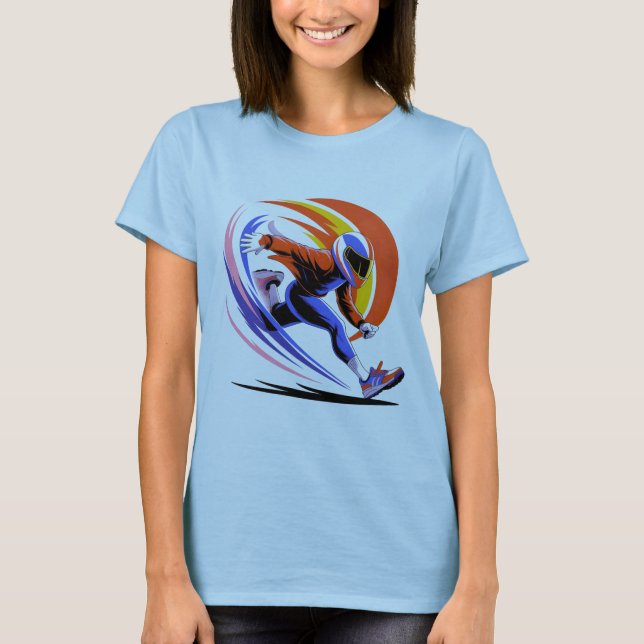 Camiseta Corredor Dinâmico de Velocidade - Ação Gráfica Fut (Frente)