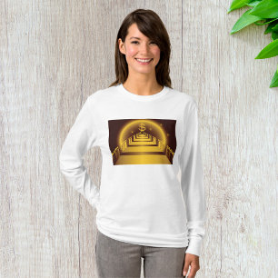 Camiseta Corredor do Banco do ouro a brilhar no financiamen
