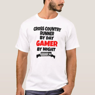 Camiseta Corredor do país transversal do Gamer