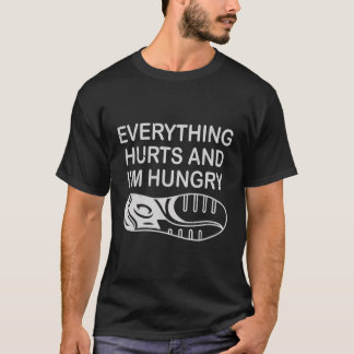 Camiseta Corredor Engraçado Cortando Tudo Dói E Eu Estou Pr