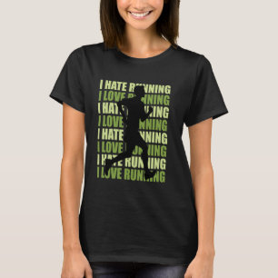 Camiseta Corredor EU ODEIO CORRER EU AMO CORRER Corridas En