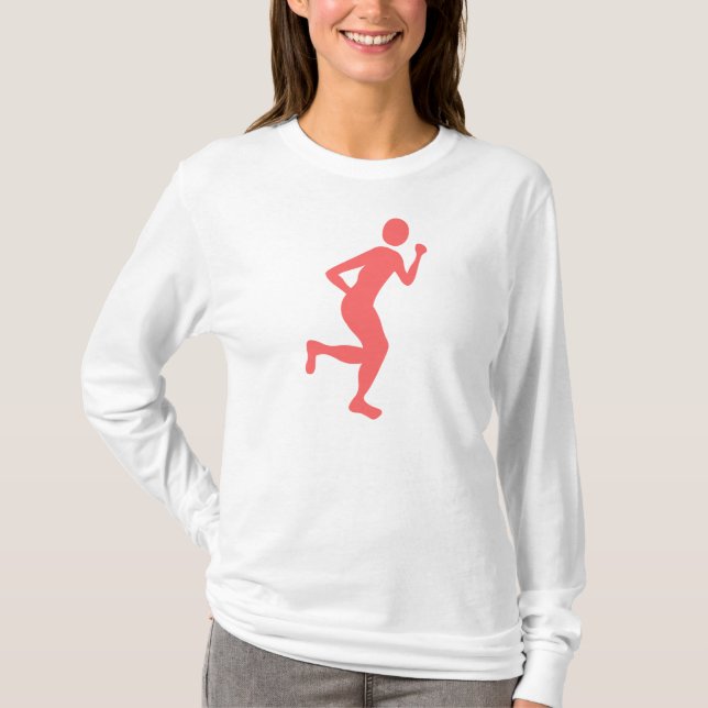 Camiseta Corredor (Homem) - Rosa Tropical (Frente)
