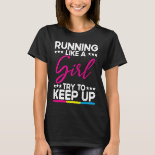 Camiseta Corredor Humor Slogan Cotação Correndo Como Uma Me
