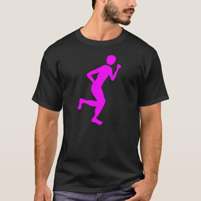 Camiseta Corredor (Masculino) - Magenta (Frente)
