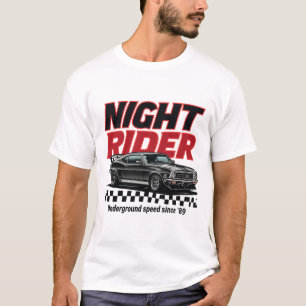 Camiseta Corredor Noturno Subterrâneo Carros Antigos Modifi