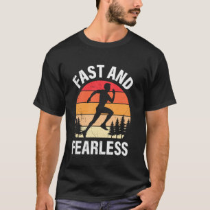 Camiseta Corredor RÁPIDO E SEM MEDO Corrida Engraçada de Co
