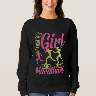 Camiseta Corredora APENAS UMA GAROTA QUE AMA MARATONAS Engr