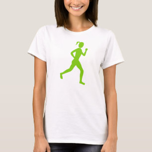 Camiseta Corredora (Feminino) - Verde Marciano