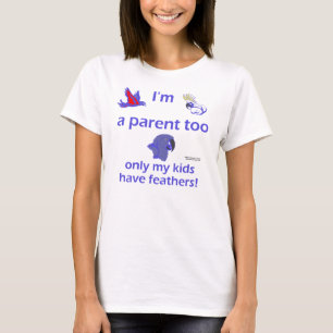 Camiseta Correia de espaguetes do pai do pássaro