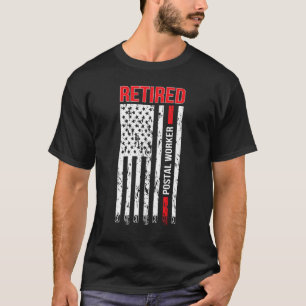 Camiseta Correio aposentado Serviço Postal Americano Sinali
