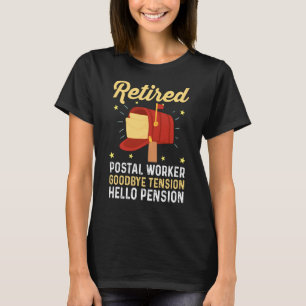 Camiseta Correio de Correio aposentado aposentado trabalhad