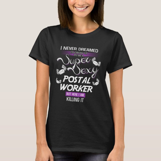Camiseta Correio postal de escritório (Frente)
