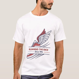 Camiseta Correndo a Corrida Desde 1976 Mês da História Negr