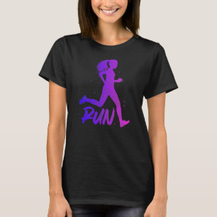 Camiseta Correndo a Maratona Rapariga e Runner de Campo
