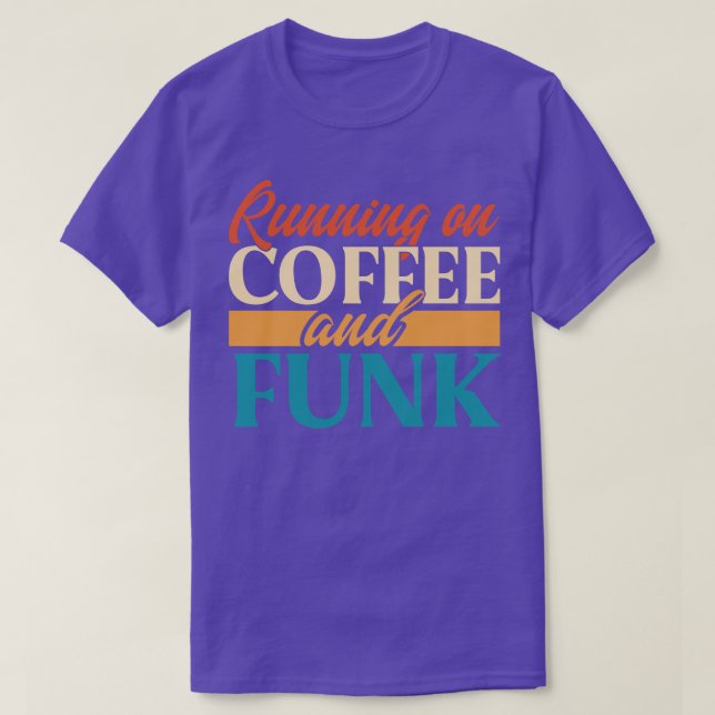 Camiseta Correndo Com Café E Funk (Frente do Design)